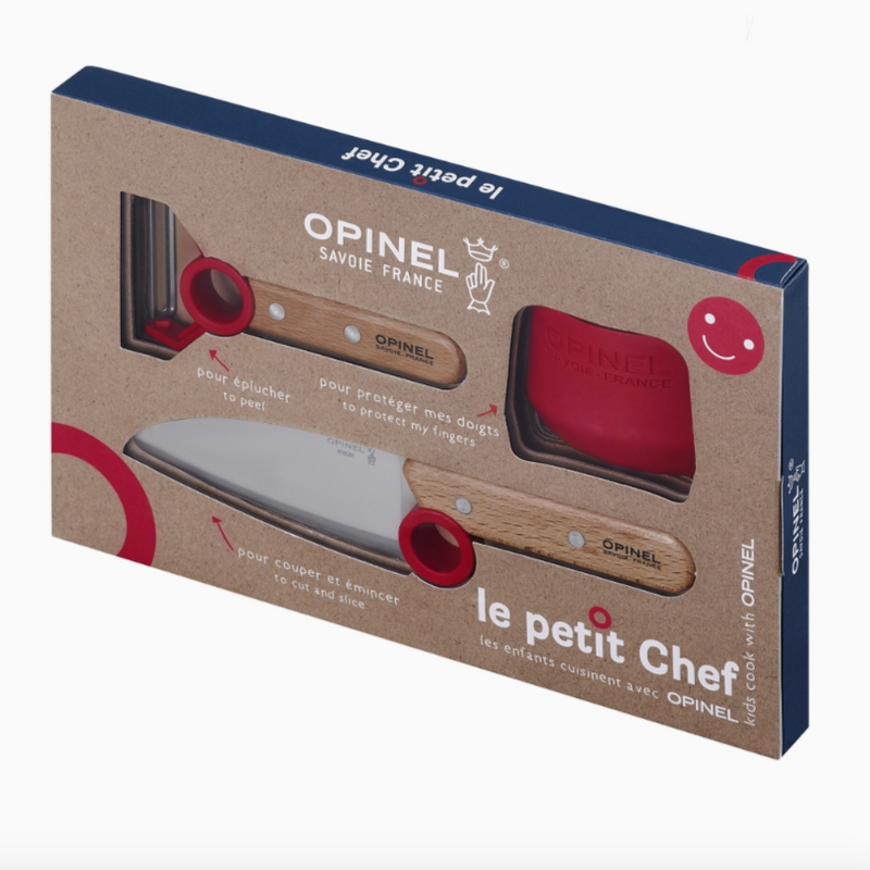 Le Petit Chef 3pc Knife Set (Red)